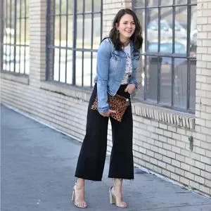 Joe Fresh Black Cropped Wide Leg Jeans Size Poshmark